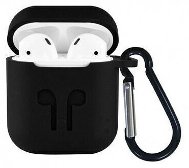 Чехол Silicone Case для Apple AirPods черный