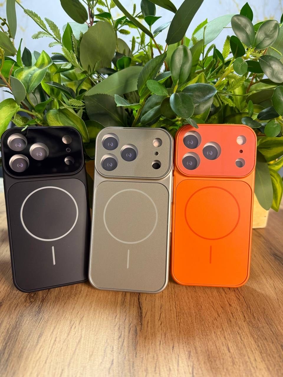 Чехол NURCASE для Apple iPhone 15 Pro оранжевый
