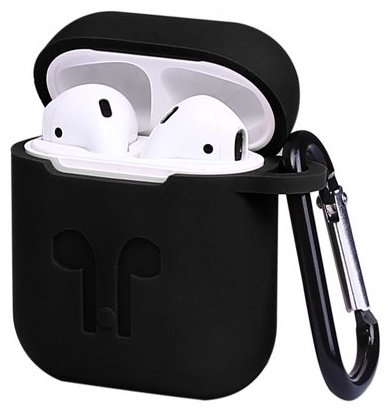 Чехол Silicone Case для Apple AirPods черный