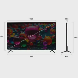 Телевизор 86" (218 см) LG 86UA75009LA LED UHD Black