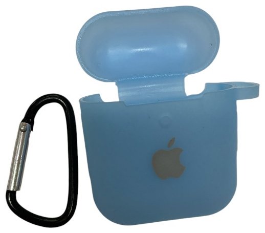 Чехол для Apple AirPods голубой