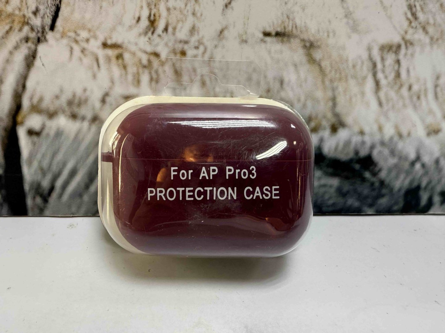 Чехол для Apple AirPods Pro 3 бордовый