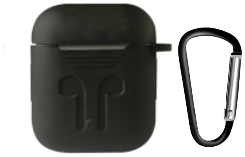 Чехол для Apple AirPods, AirPods 2 черный