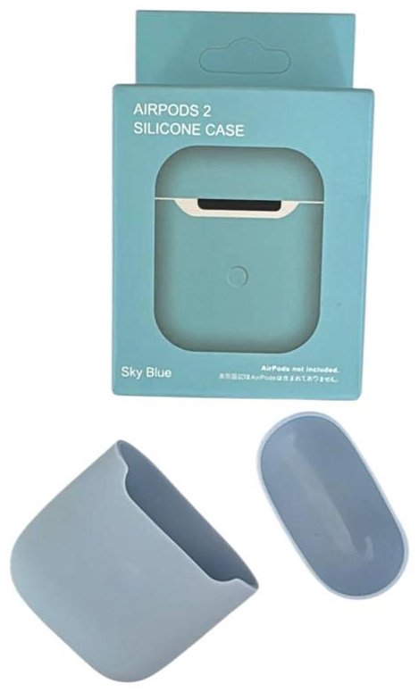 Чехол для Apple AirPods 2 голубой