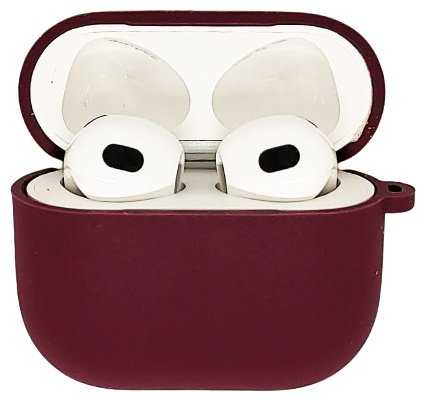 Чехол для Apple AirPods 3 бордовый