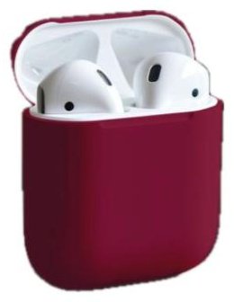 Чехол для Apple AirPods, AirPods 2 бордовый