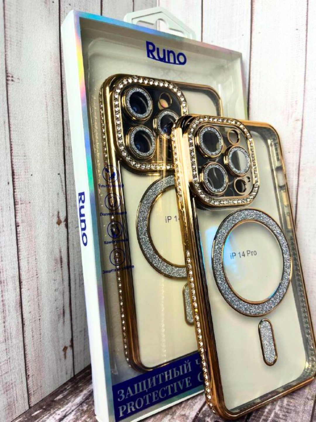 Чехол для Apple iPhone 14 Pro золотой купить,977