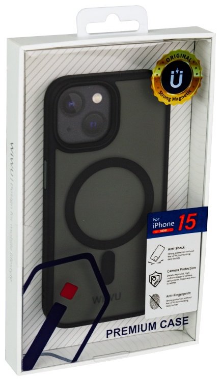 Чехол WIWU для Apple iPhone 15 черный купить,898