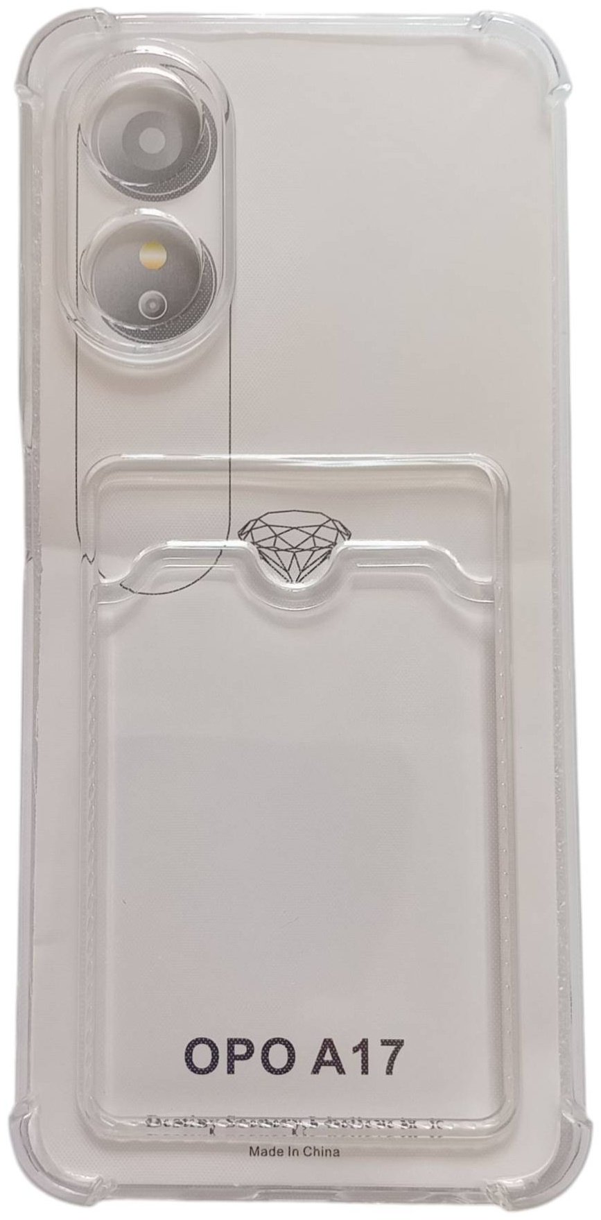 Чехол для OPPO A17 прозрачный купить,360