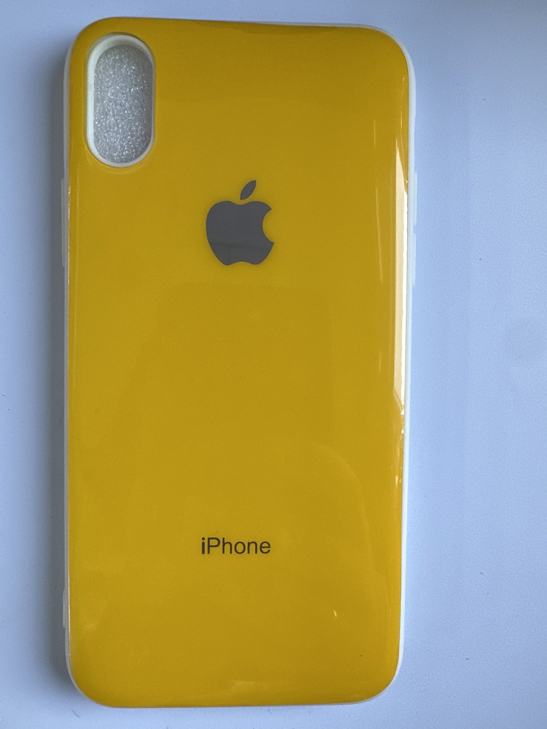 Чехол для Apple iPhone X, iPhone Xs желтый купить,1270