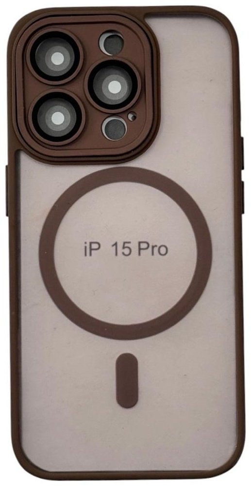 Чехол для Apple iPhone 15 Pro коричневый - ForteMarket Чехол для Apple iPhone 15 Pro коричневый купить,750