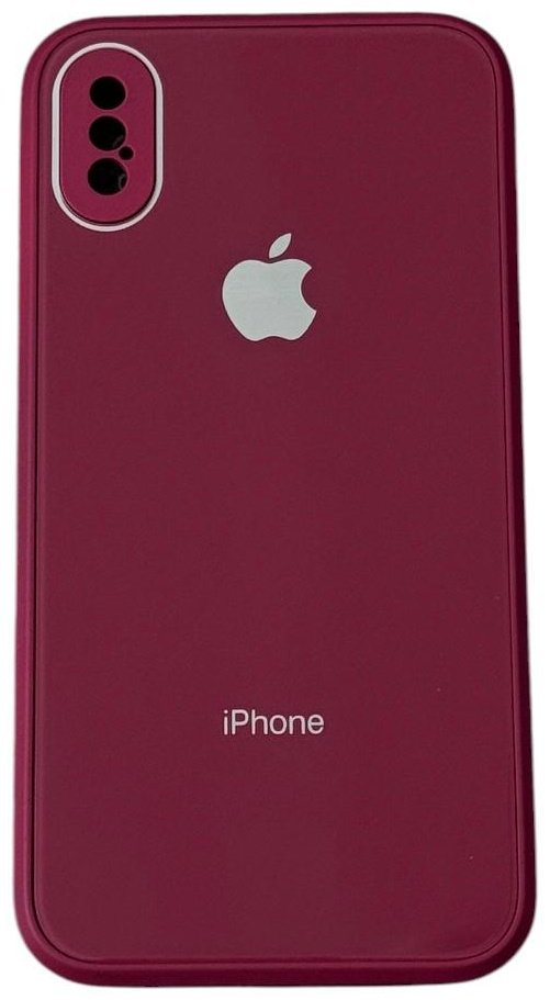 Чехол для Apple iPhone X, iPhone Xs бордовый - ForteMarket Чехол для Apple iPhone X, iPhone Xs бордовый купить,599