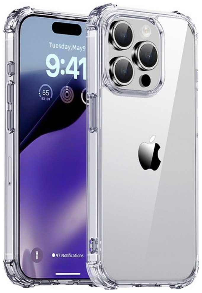Чехол для Apple iPhone 15 Pro прозрачный купить,270