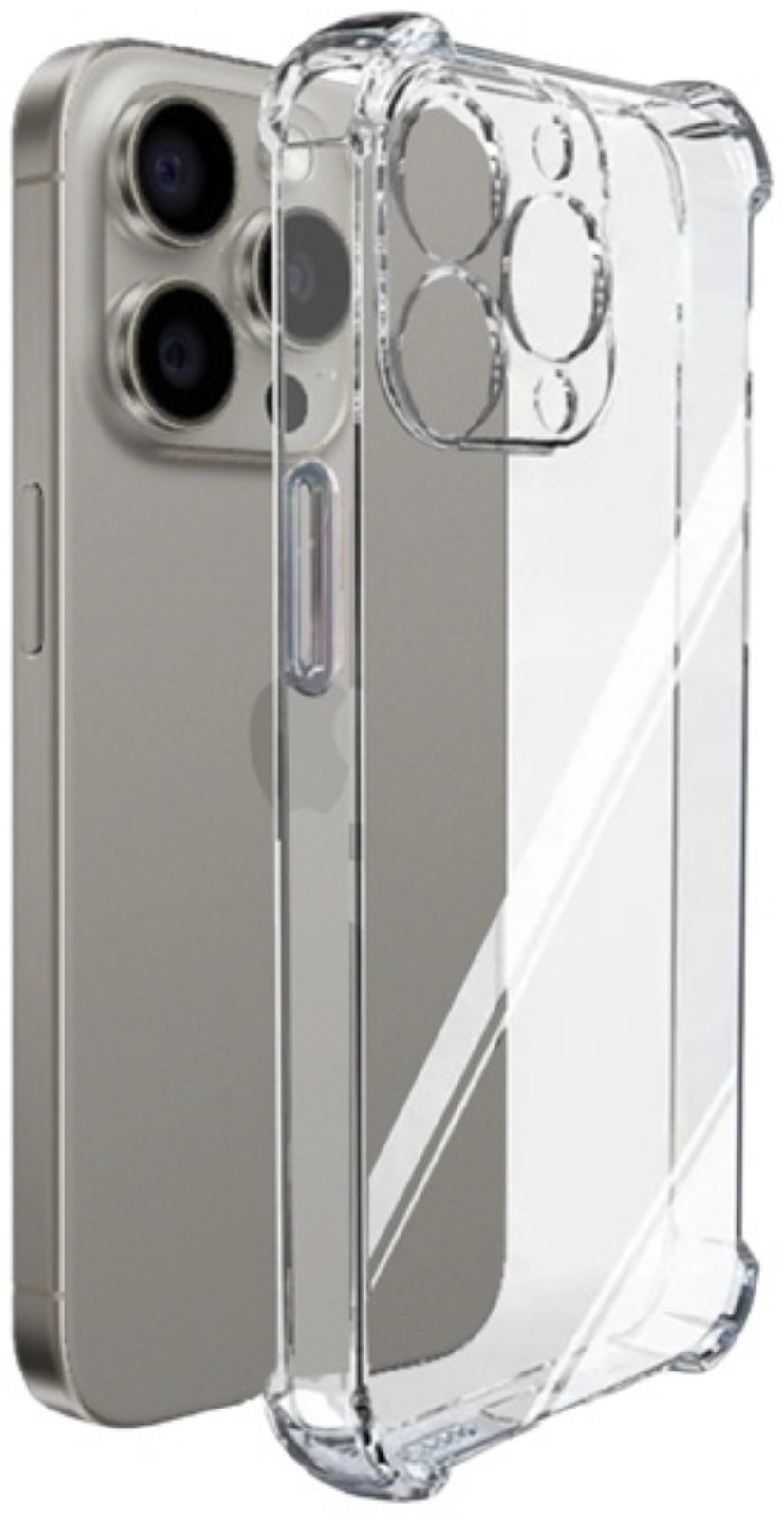 Чехол для Apple iPhone 15 Pro Max прозрачный купить,270