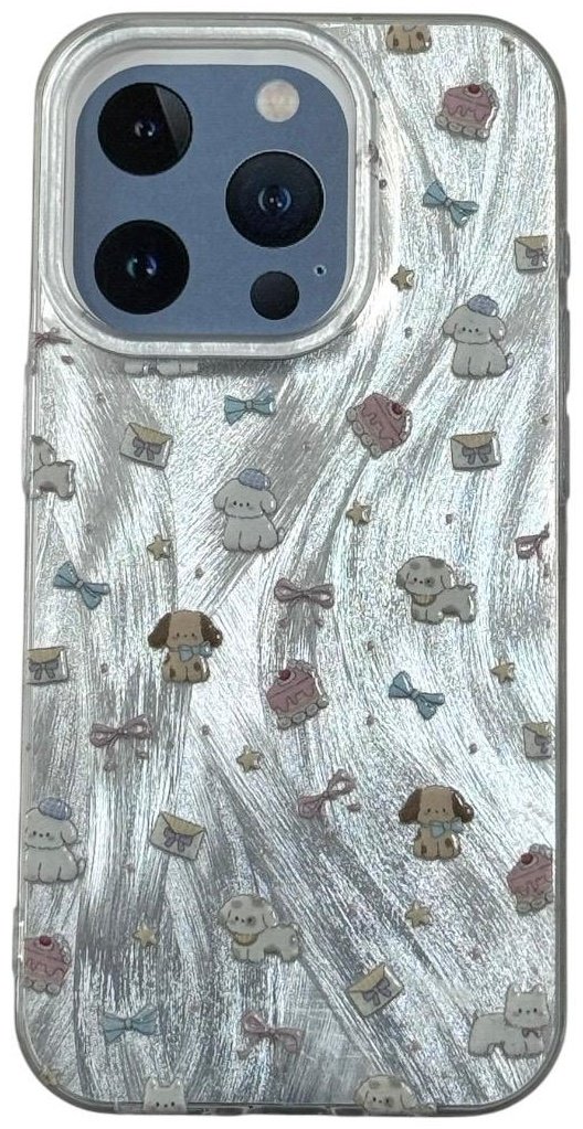 Чехол для Apple iPhone 15 Pro серебристый купить,600