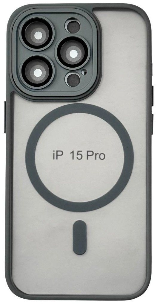 Чехол для Apple iPhone 15 Pro серый купить,750