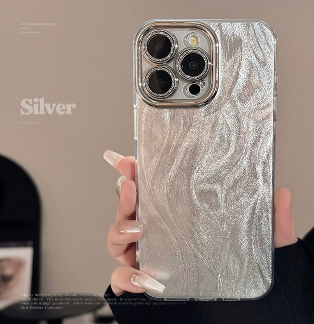 Чехол для Apple iPhone 13, iPhone 14 серебристый купить,892