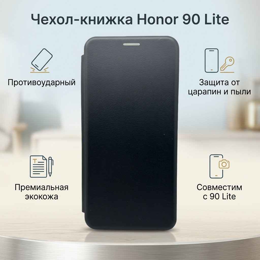 Чехол для Honor 90 Lite черный купить,900