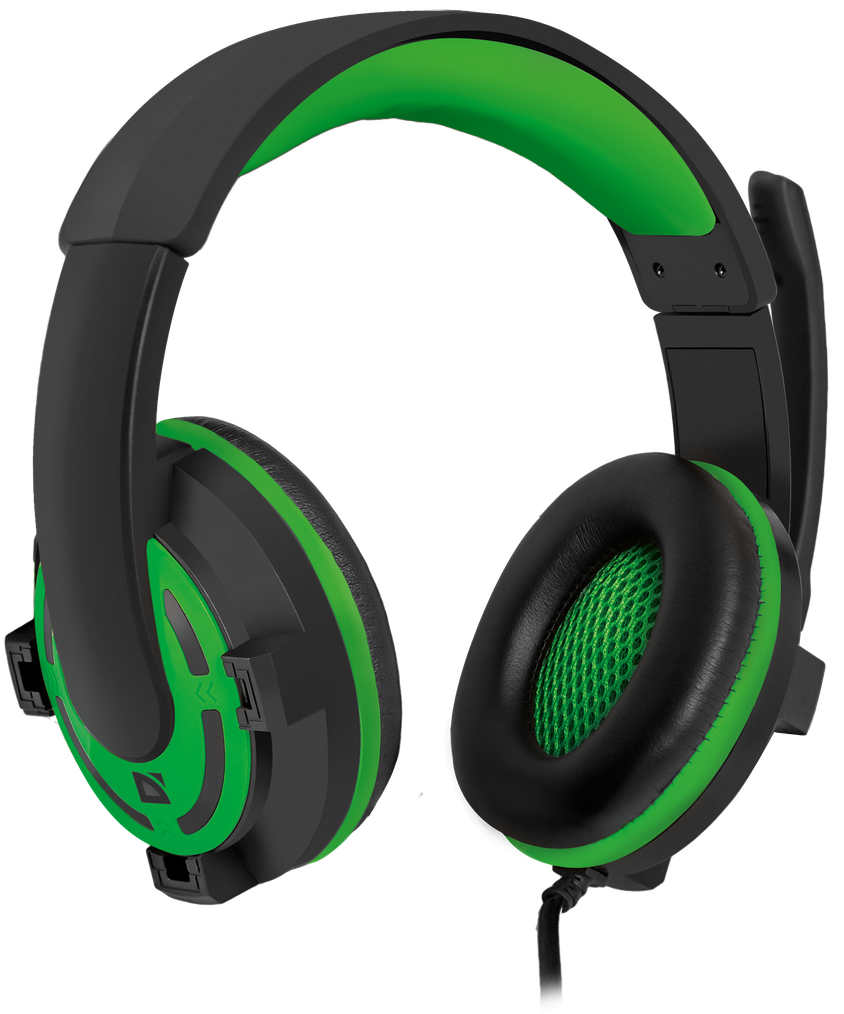 Наушники Defender Warhead G-300 черно-зеленые купить,NaN