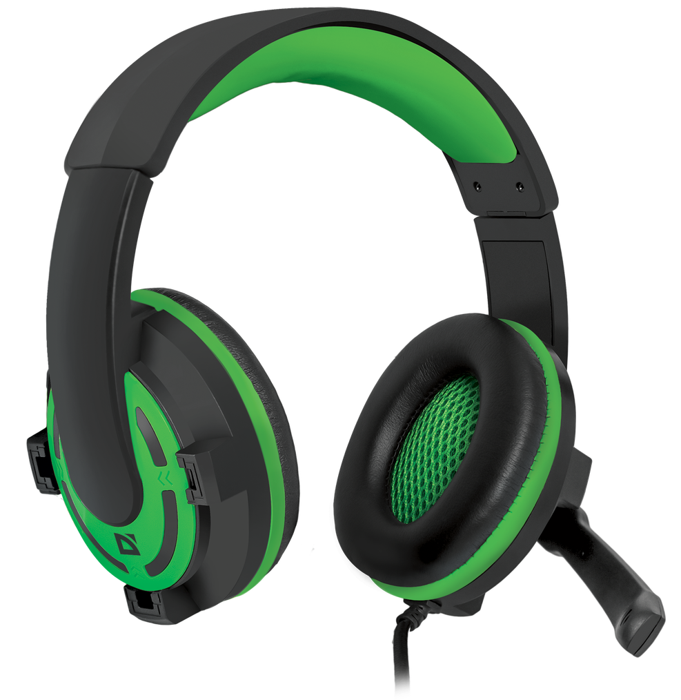 Наушники Defender Warhead G-300 черно-зеленые купить,NaN