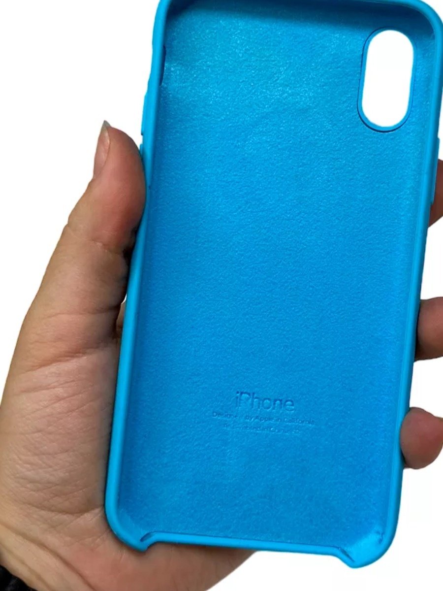 Чехол для Apple iPhone X голубой - ForteMarket Чехол для Apple iPhone X голубой купить,550