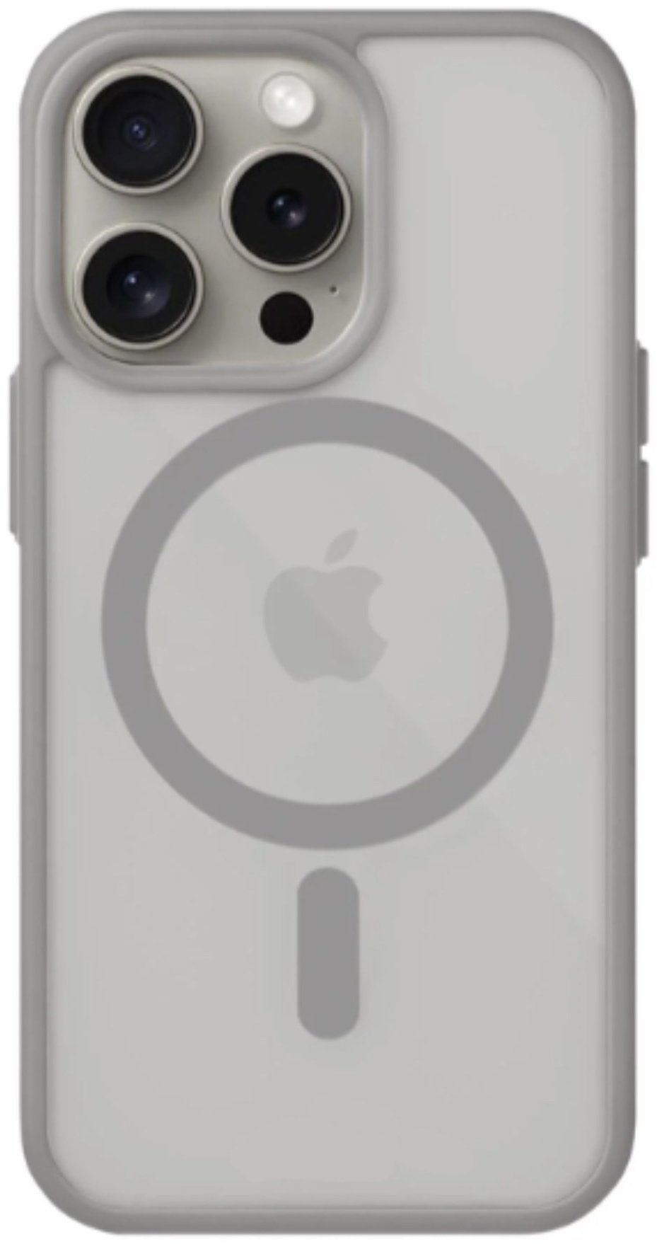 Чехол для Apple iPhone 15 Pro Max серый - ForteMarket Чехол для Apple iPhone 15 Pro Max серый купить,300