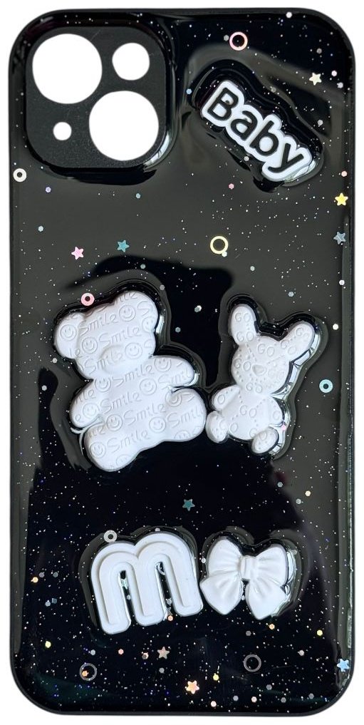 Чехол для Apple iPhone 15 Plus черный купить,992