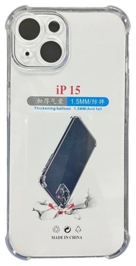 Чехол для Apple iPhone 15 прозрачный купить,484