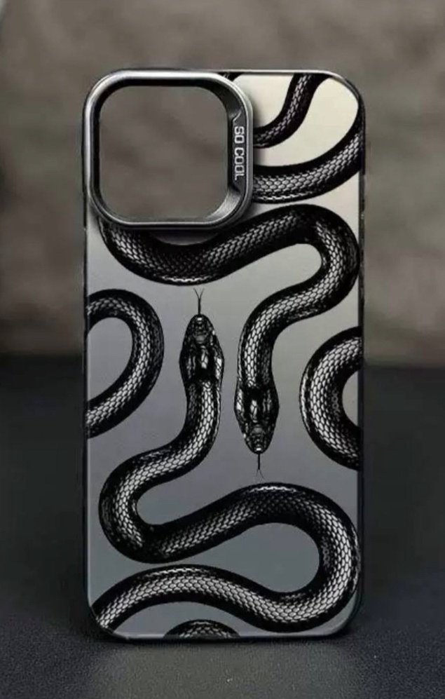 Чехол для Apple iPhone 15 рисунок змея купить,305