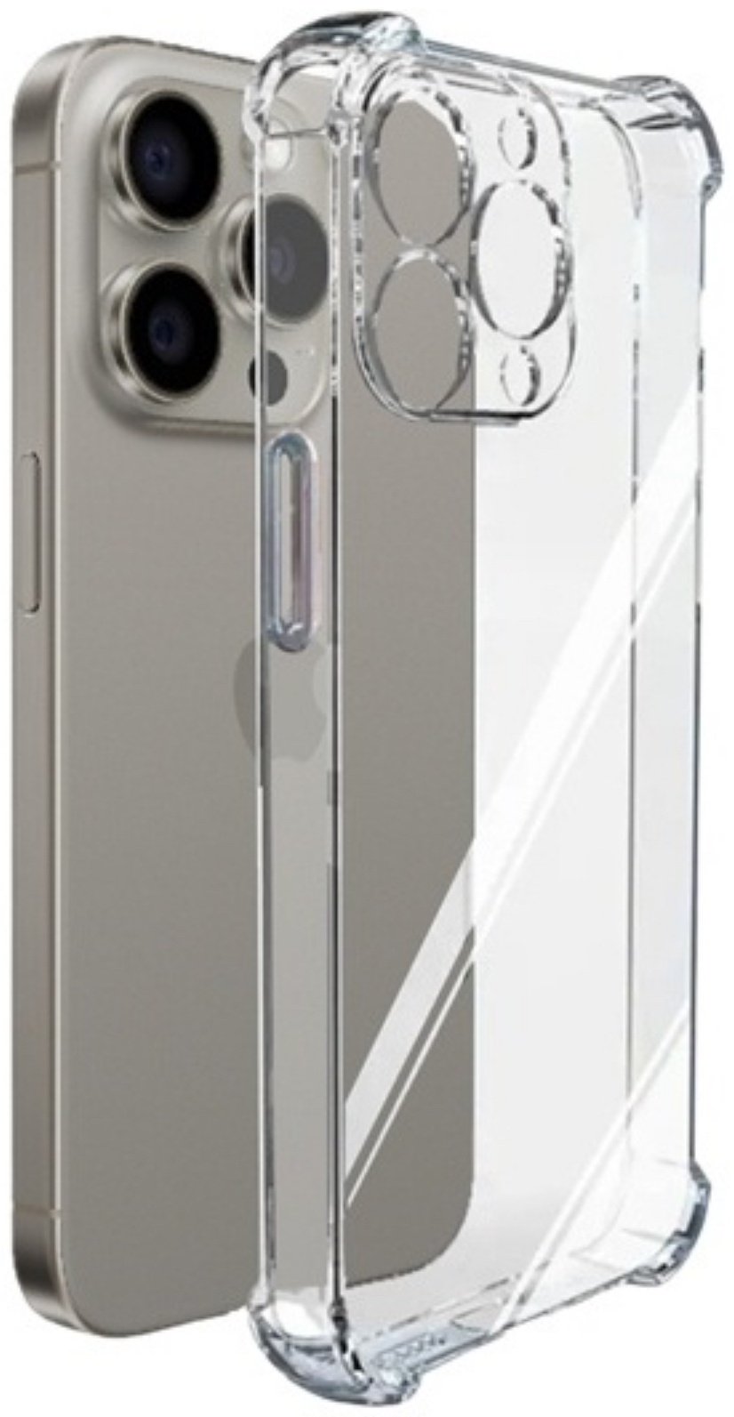 Чехол для Apple iPhone 15 Pro Max прозрачный купить,752