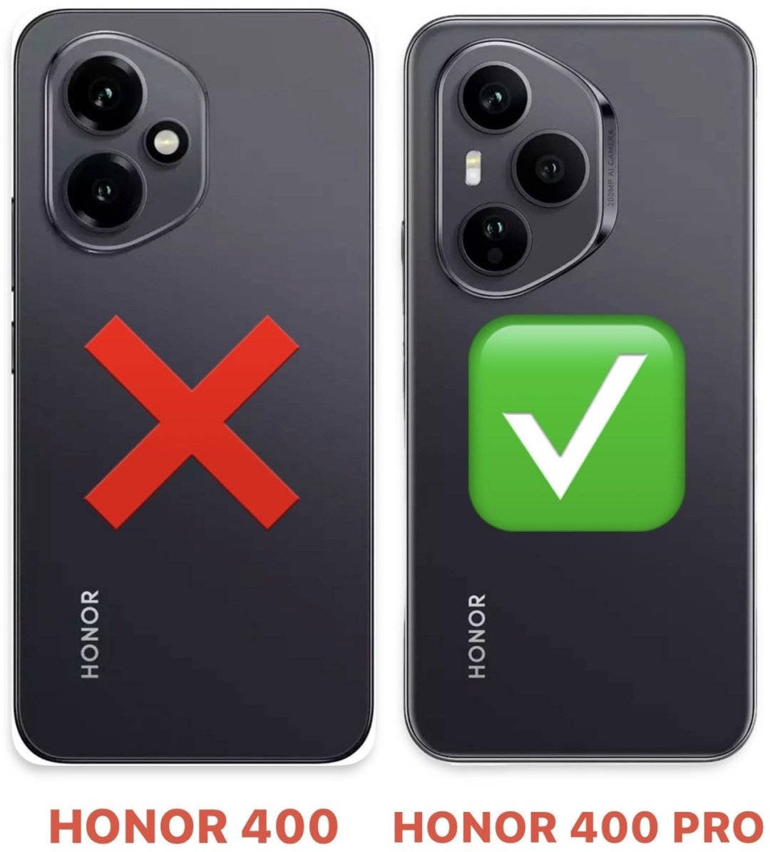 Чехол для Honor 400 Pro черный купить,1346