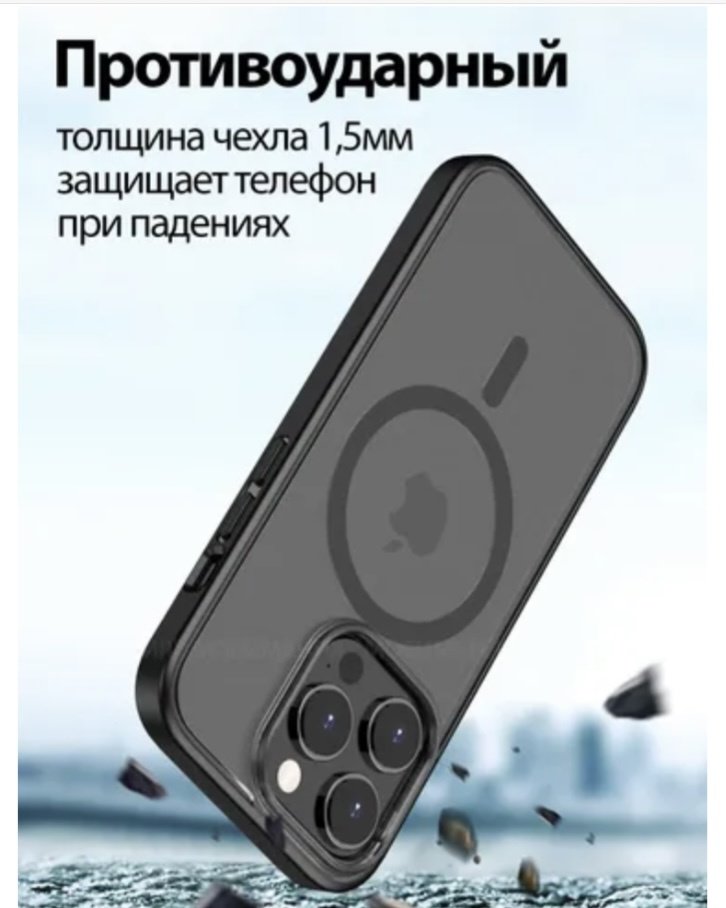 Чехол для Apple iPhone 15 черный купить,970