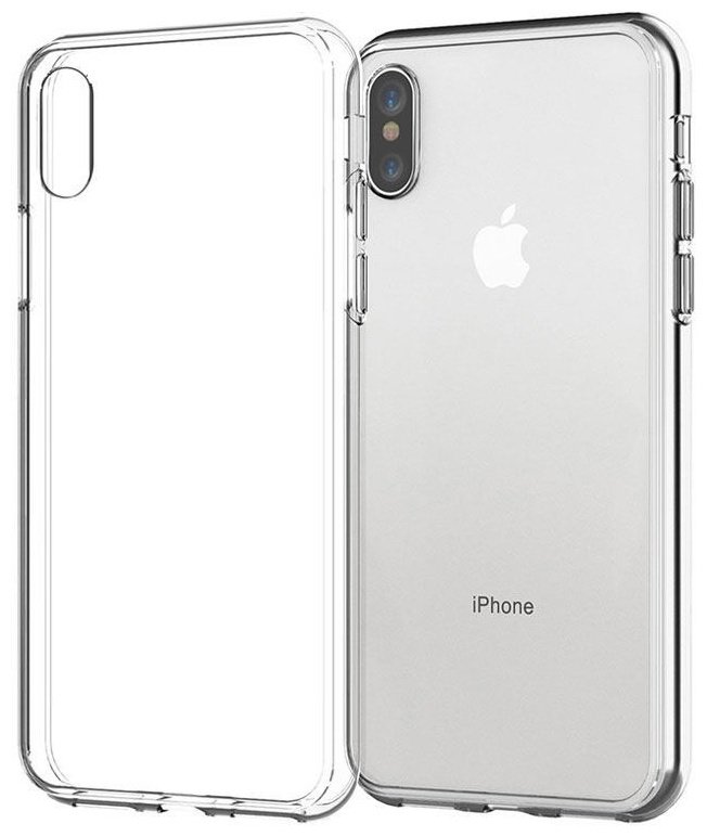 Чехол для Apple iPhone Xs прозрачный купить,756