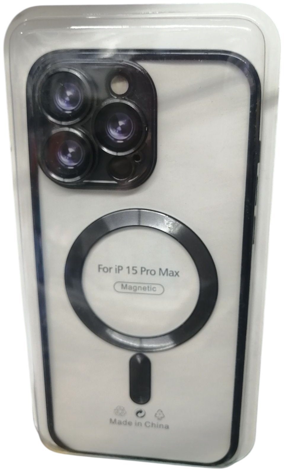 Чехол для Apple iPhone 15 Pro Max черный купить,720