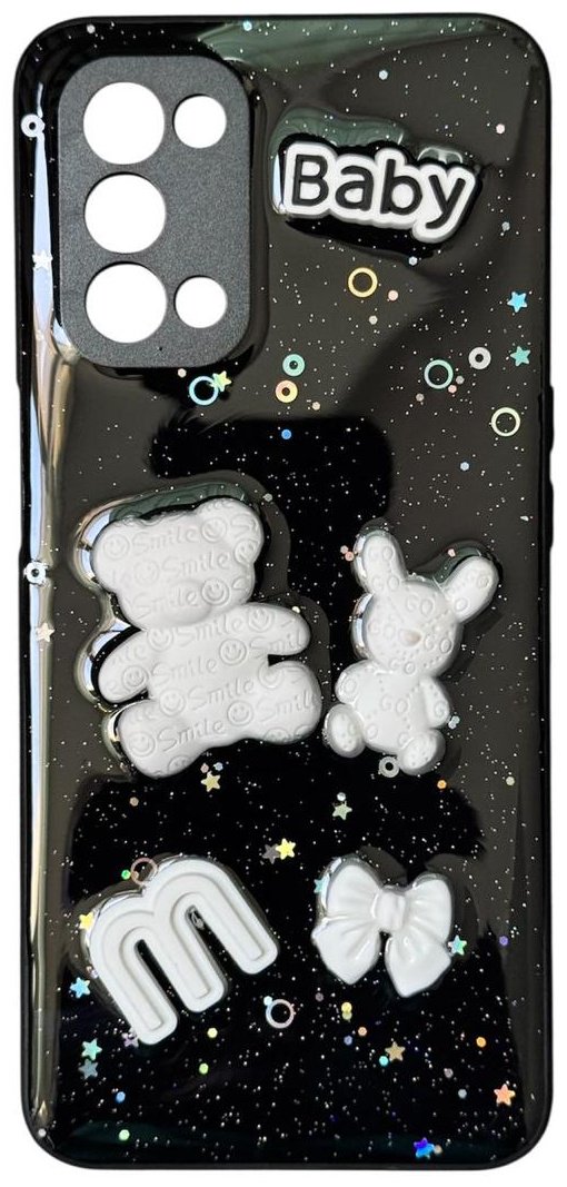 Чехол для OPPO Reno5 черный купить,992