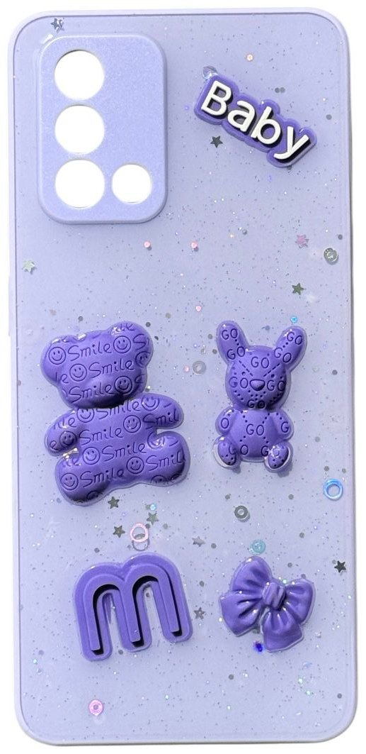 Чехол для OPPO A74 сиреневый купить,992