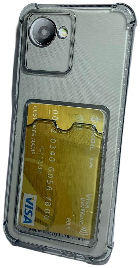 Чехол для Realme C30, C30s прозрачный купить,494