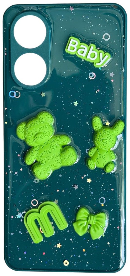 Чехол для OPPO A78 зеленый купить,992