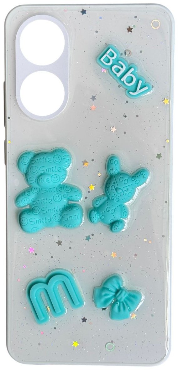 Чехол для OPPO A78 белый купить,992