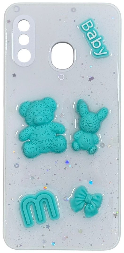 Чехол для Samsung Galaxy A20, Galaxy A30 белый купить,990