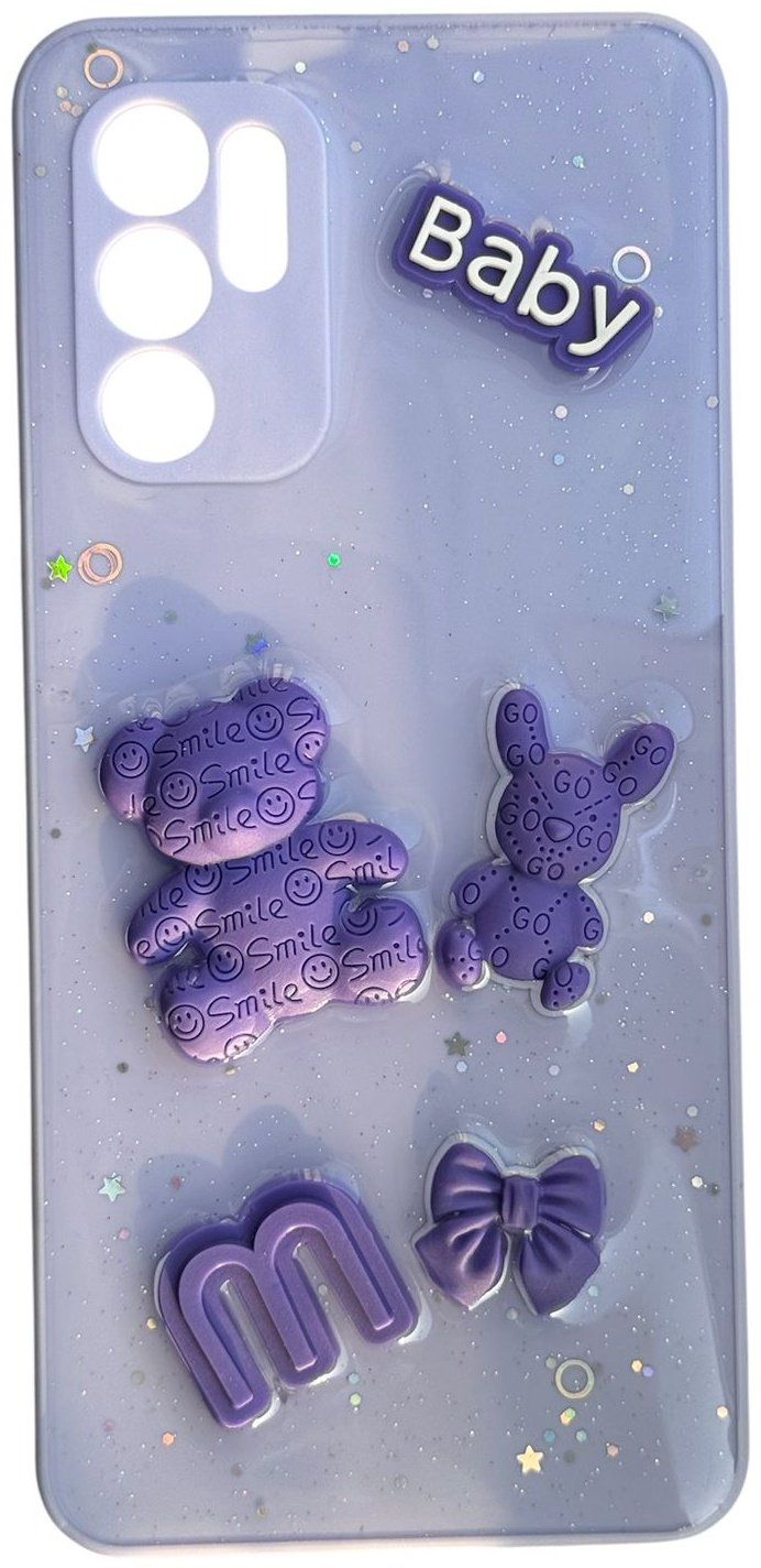 Чехол для OPPO Reno 6 сиреневый купить,992