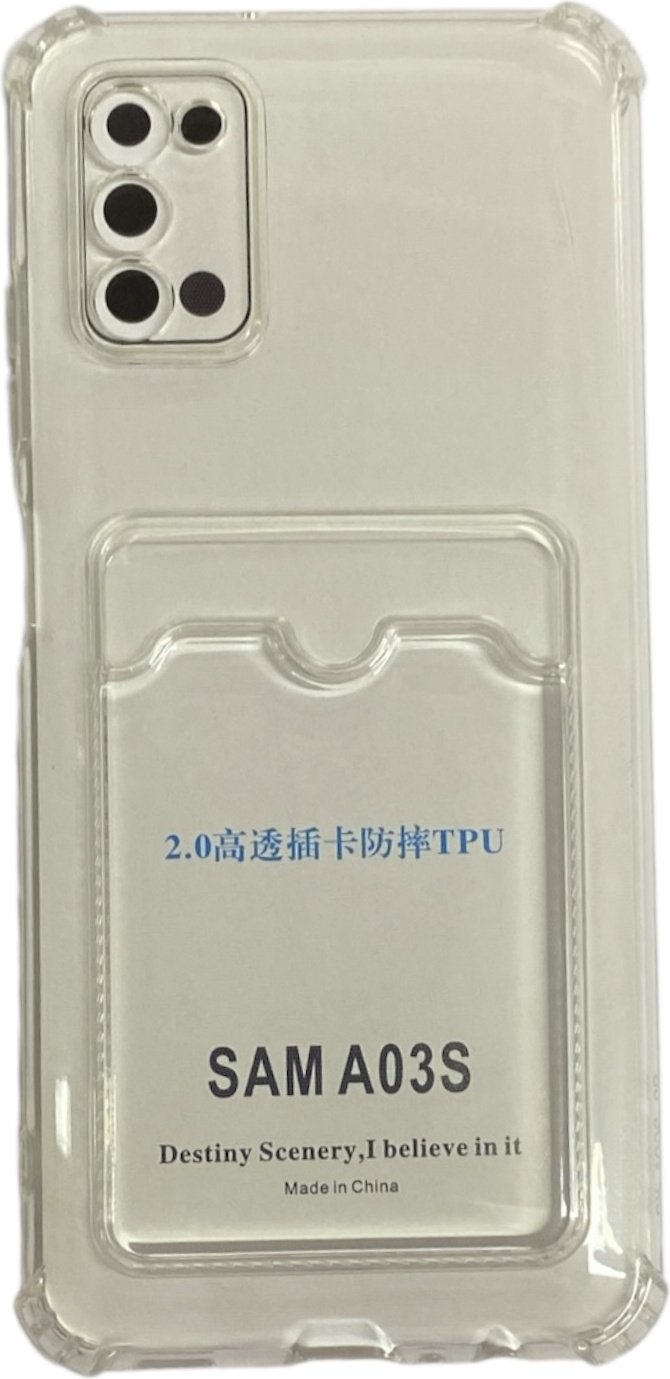 Чехол для Samsung Galaxy A03S прозрачный купить,770