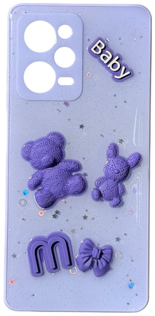 Чехол для POCO X5 Pro сиреневый купить,992