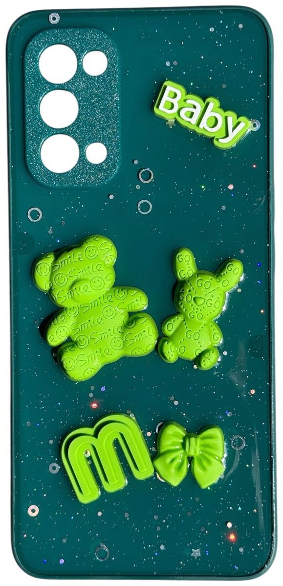 Чехол для OPPO Reno5 зеленый купить,992