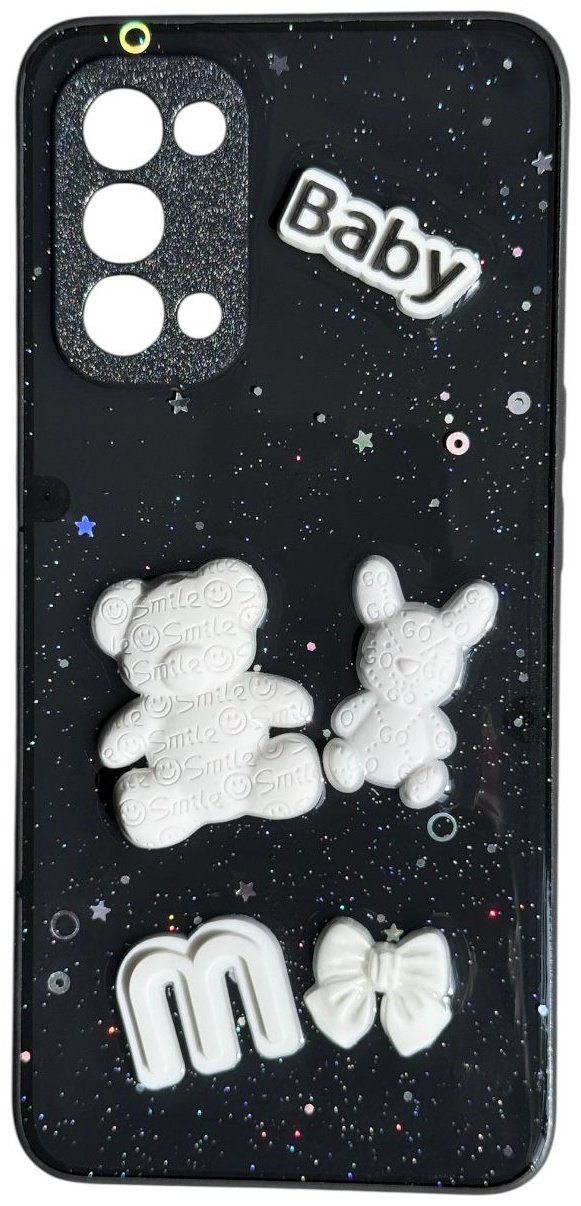 Чехол для OPPO Reno5 черный купить,992