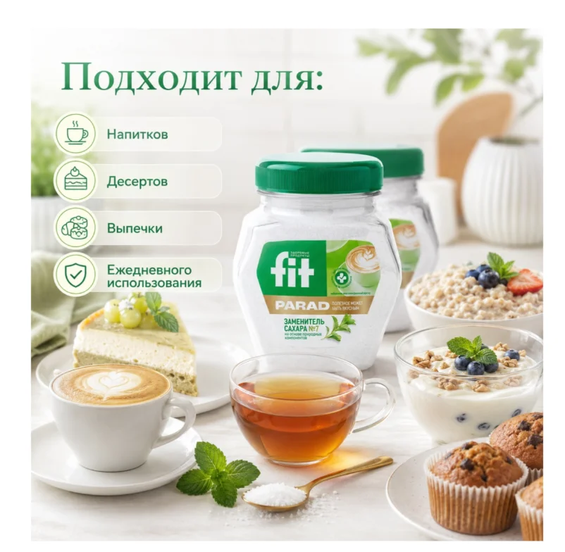Сахарозаменитель Fit Parad №7 180 гр 2+1 купить,NaN