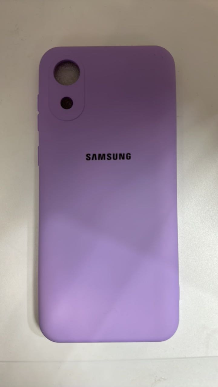 Чехол для Samsung Galaxy A03 core сиреневый купить,900