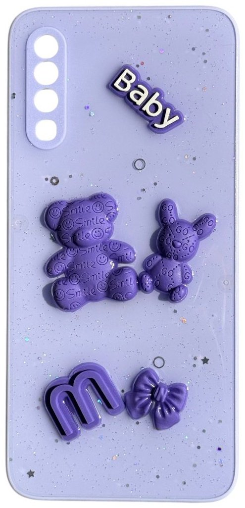 Чехол для Samsung Galaxy A70 сиреневый купить,992
