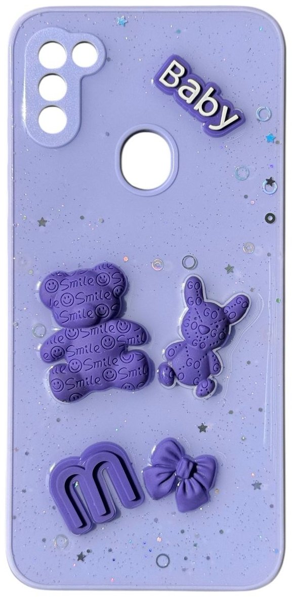Чехол для Samsung Galaxy A11 сиреневый купить,992