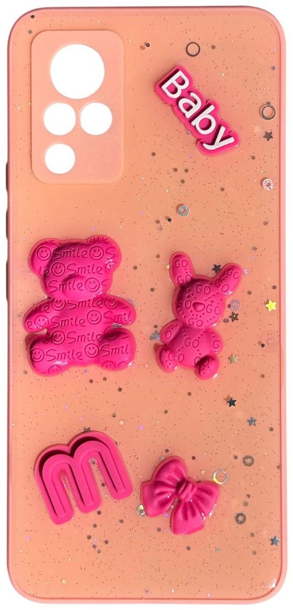 Чехол для Vivo V21 розовый купить,992